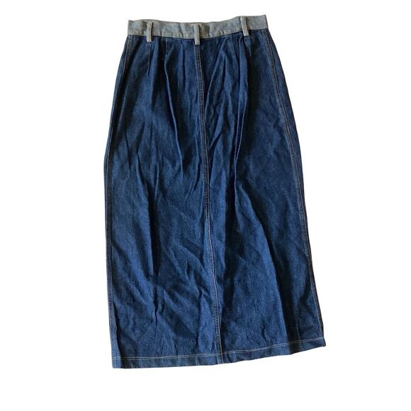 Kyoto Kasuals Long Denim Skirt - Picture 4 of 5